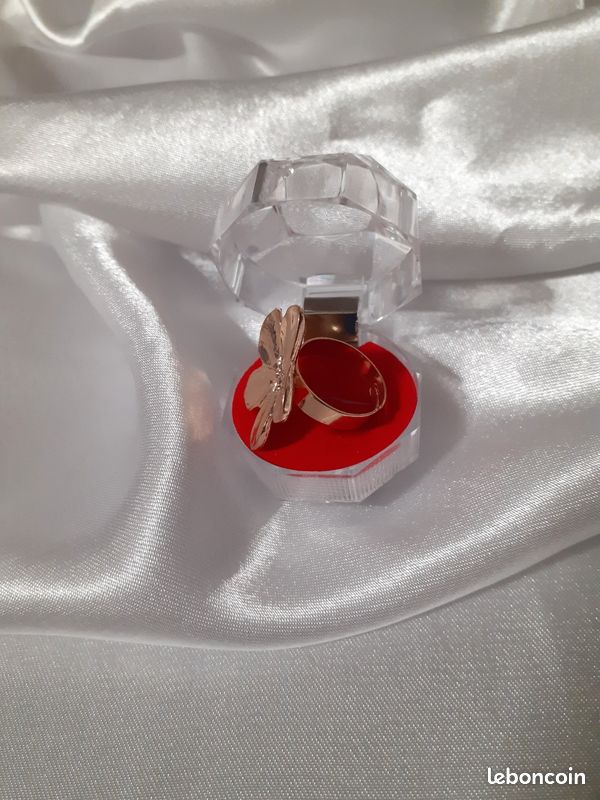Bague doré Jacinthe - Ajustable - Taille 16,5 (image 4)