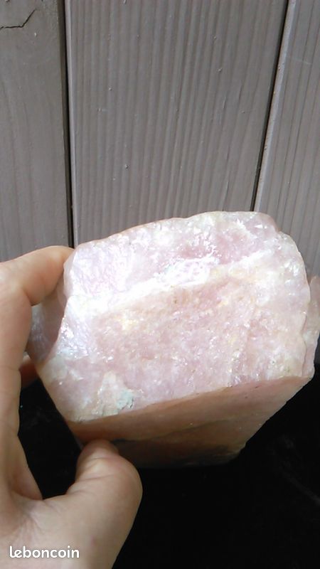 Quartz rose cendrier n°2 dimensions: 13,5x11x5,5cm (image 6)
