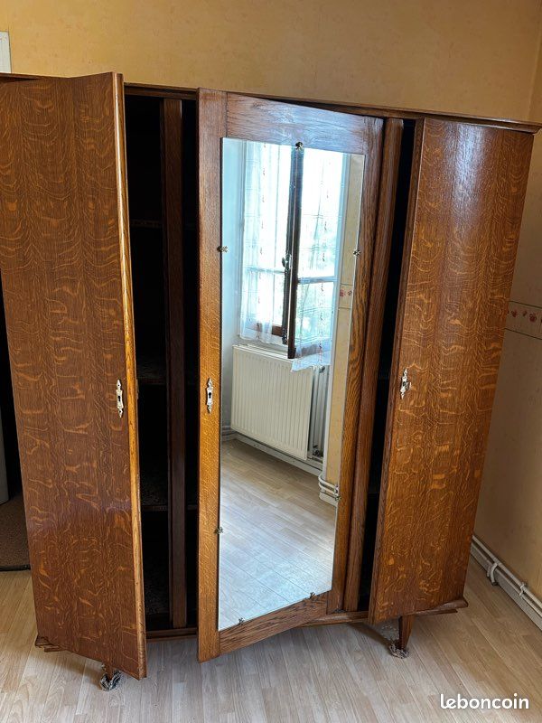 Lit + armoire vintage (image 2)
