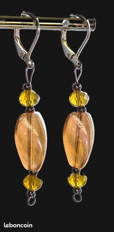Boucles D'Oreilles Aurore Boréale En Acier - OxcmoBijoux - Neuves Avec Étiquettes