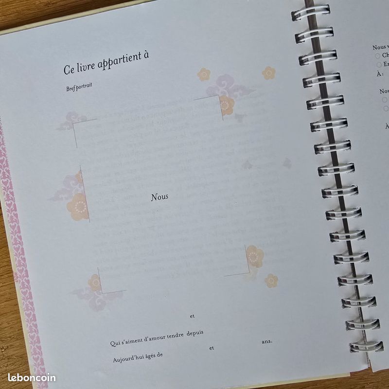 Cahier / livre de couple / "notre histoire d'amour" à compléter (image 3)