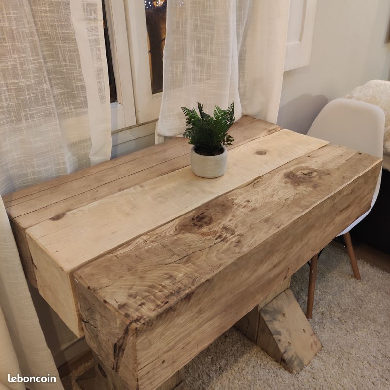 Table en chêne brute (image 1)