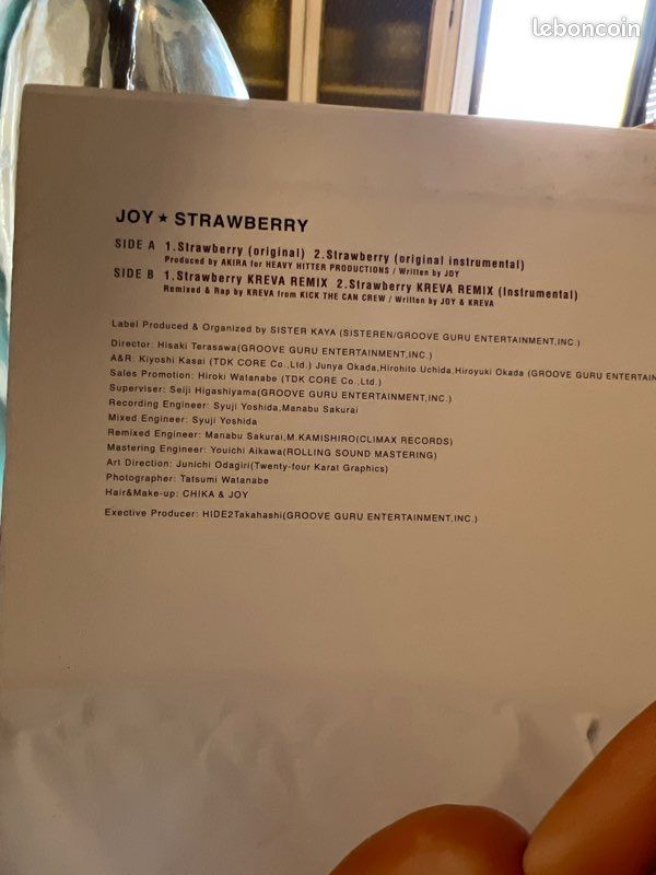 Vinyles joy maxi 4 titres original coreen 2000 rnb musique 🎵 (image 3)