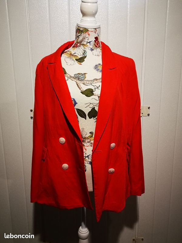 Veste femme rouge vif xl cache cache (image 1)