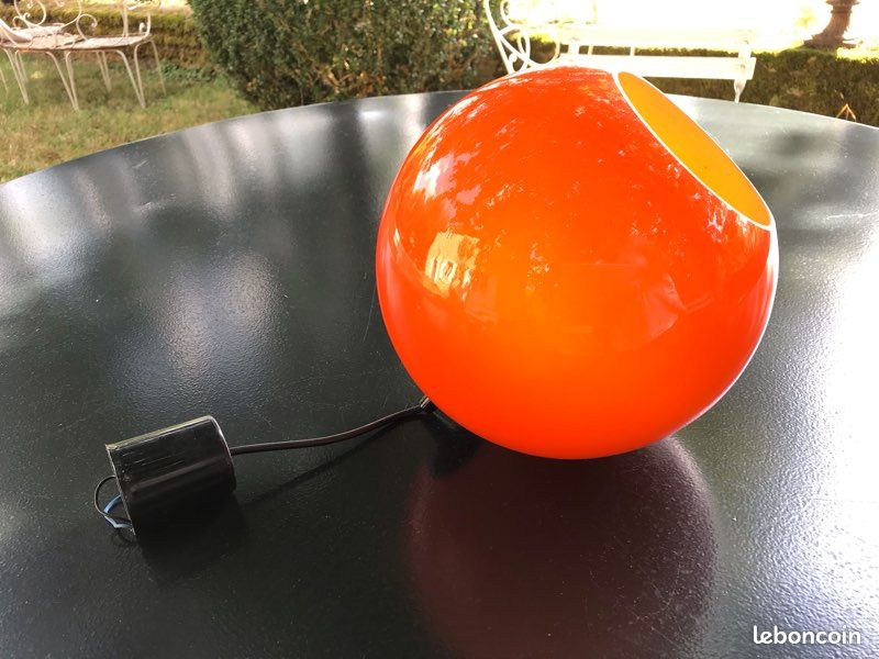 Soucoupes Vintage Fiskars Fiskamin 1711 - Lot 5 Orange + 4 Rouge, Finlande Années 60