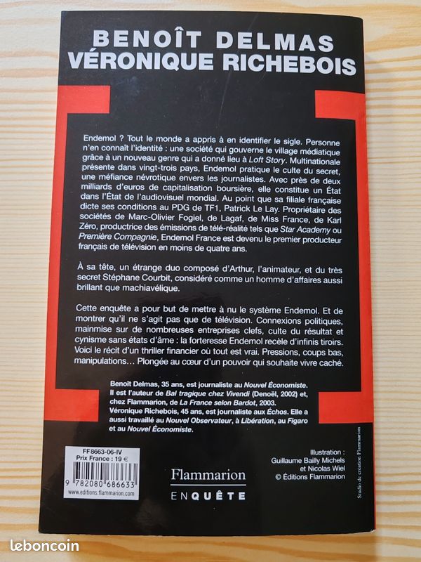 B. DELMAS / V. RICHEBOIS 🌸 L'histoire secrète d'endemol (image 2)