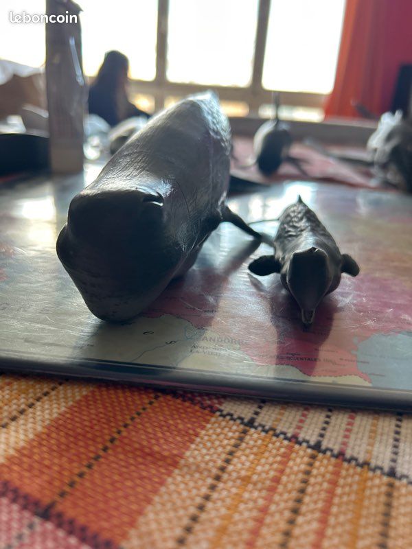 Lot de deux cachalots schleich et papo (image 2)