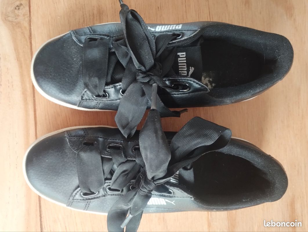 Baskets noires Puma (image 1)