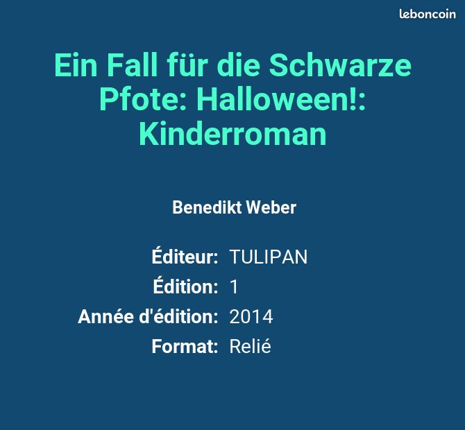 Ein Fall für die Schwarze Pfote: Halloween: Kinderroman - Benedikt Weber (image 2)