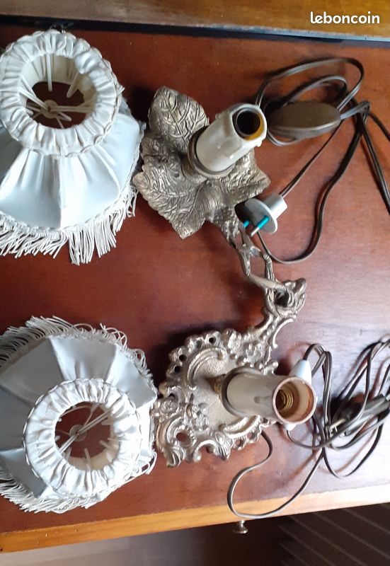 Lot de deux lampes de chevet avec abat-jour (image 5)