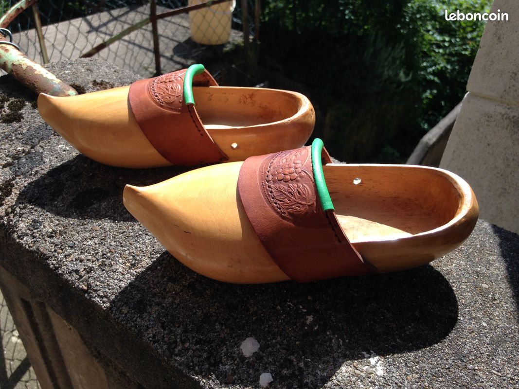 En Bois Traditionnel Sabot Artisanal Sabot Bois Breton Paire De