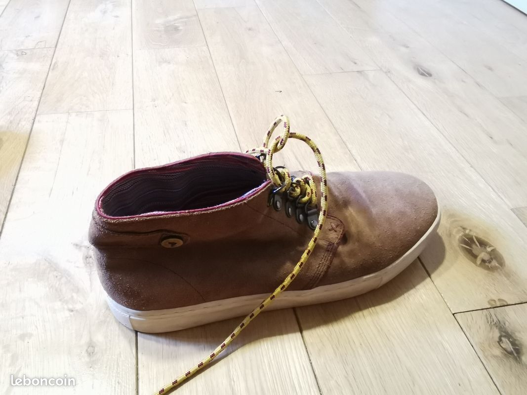 Chaussures Faguo cuir retourné marron 42 (image 2)