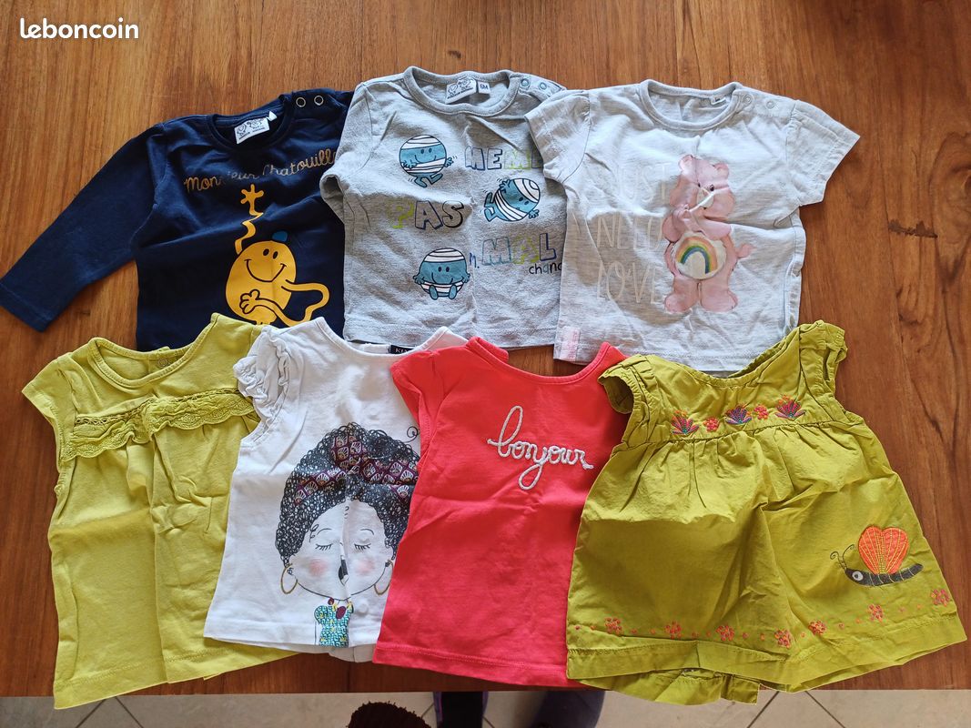 Lot de 56 vêtements bébé fille 6 mois (image 6)