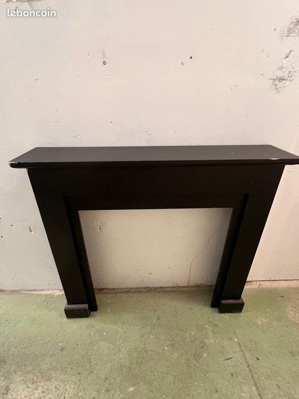 DECO CHIC MANTEAU CHEMINEE MAISON DU MONDE NOIR Console decoration encadrement style ancien noël (image 5)