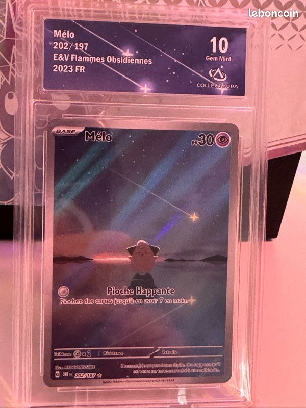 CARTE POKEMON MELO 202/197 HOLO Secrète EV3 Ecarlate et Violet OBF FR CARTE POKEMON MELO 202/197 HOLO Secrète EV3 Ecarlate et Violet OBF FR