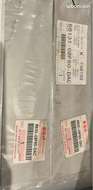 Autocollant De Carénage Droit Suzuki GSX-F 750 Réf. 68681-21C00-1WH - Neuf