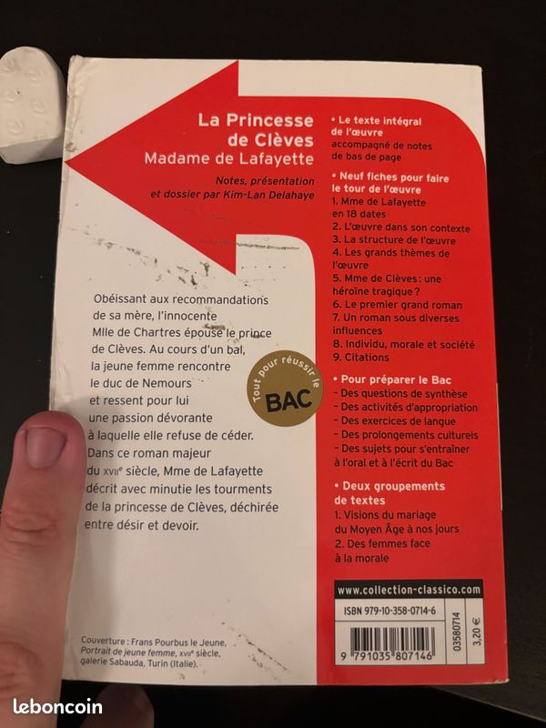 La Princesse de Clèves – Madame de Lafayette – ClassicoLycée Belin Gallimard (image 2)