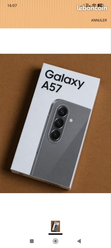 Vends Samsung A 57 neuf dans sa boîte 310 euros (image 1)