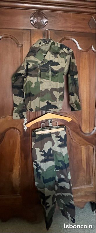 Treillis F2 CCE Armée Française NEUF – Veste 80C + Pantalon 68M / 34 – XS (image 2)