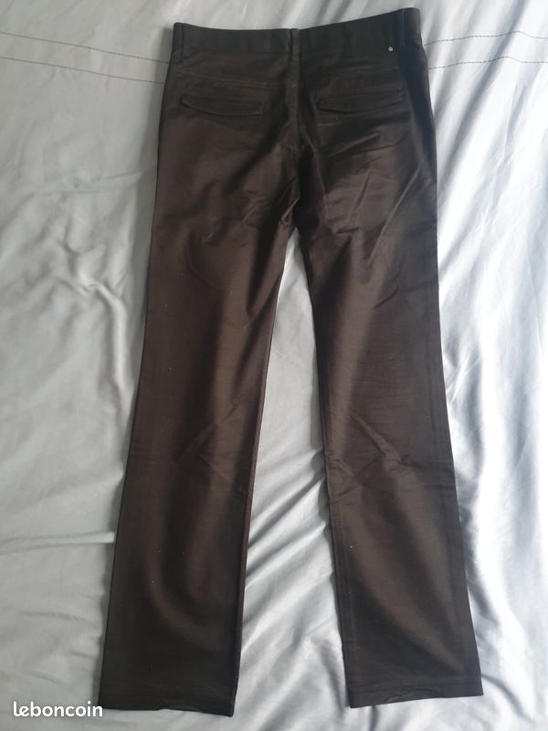 Pantalon Chino Zara Man Basic Noir (image 2)