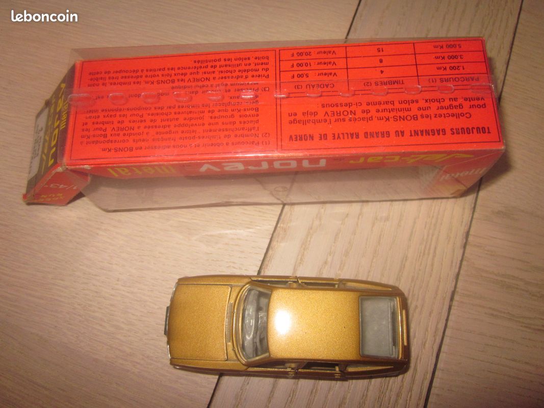 Boîte Norev XR3 Années 80 - Citroën Caravan - Modèle Réduit Vintage - Occasion - Jaune