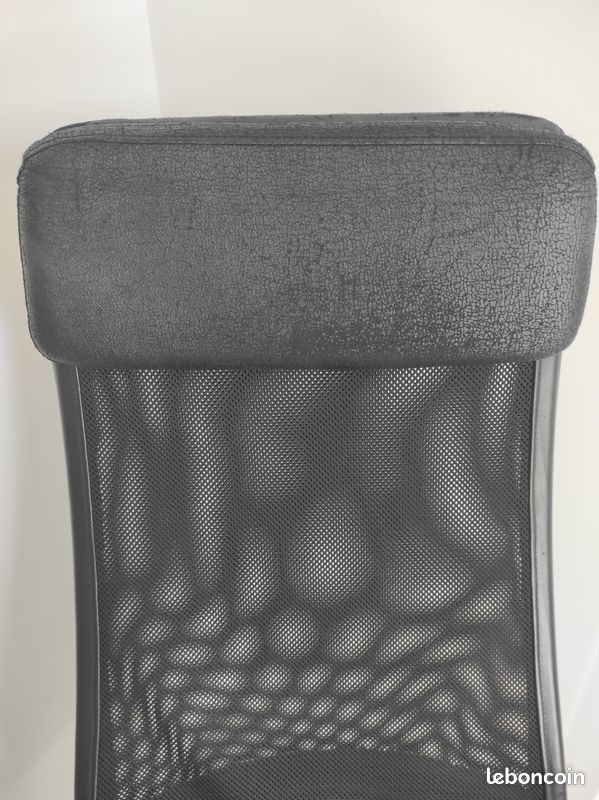 Fauteuil de bureau, soutien lombaire, à roulettes, noir (image 8)