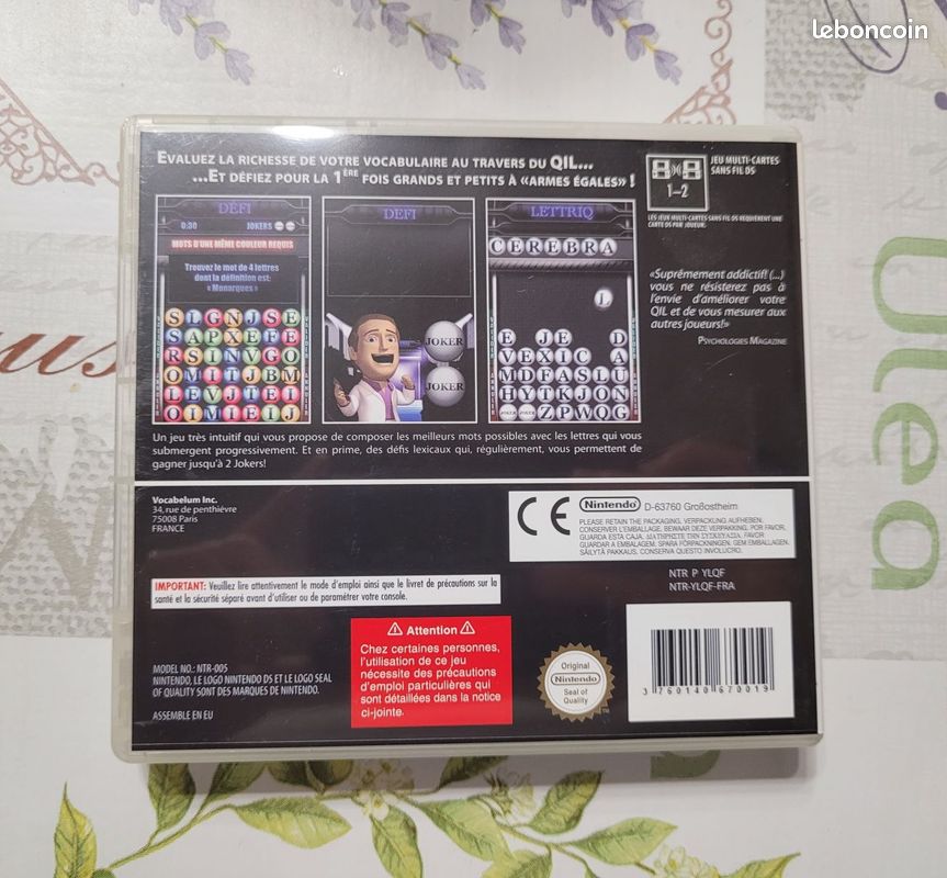 Lettriq - Nintendo DS - Complet - Très bon état (image 2)