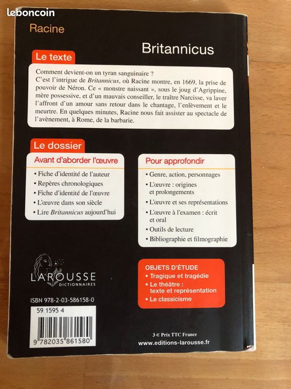 Livre Britannus de Racine texte integral (image 1)