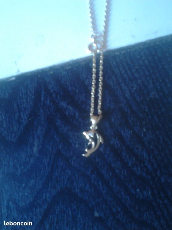 Chaine et pendentif dauphin (image 1)