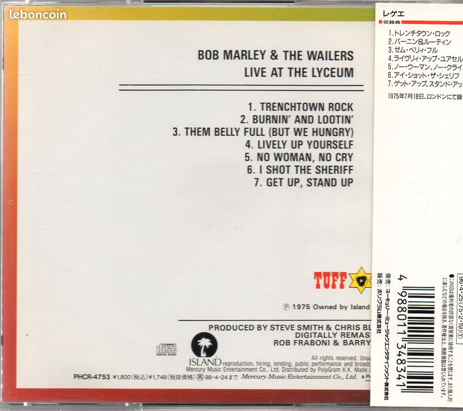 CD import japon bob marley (image 2)