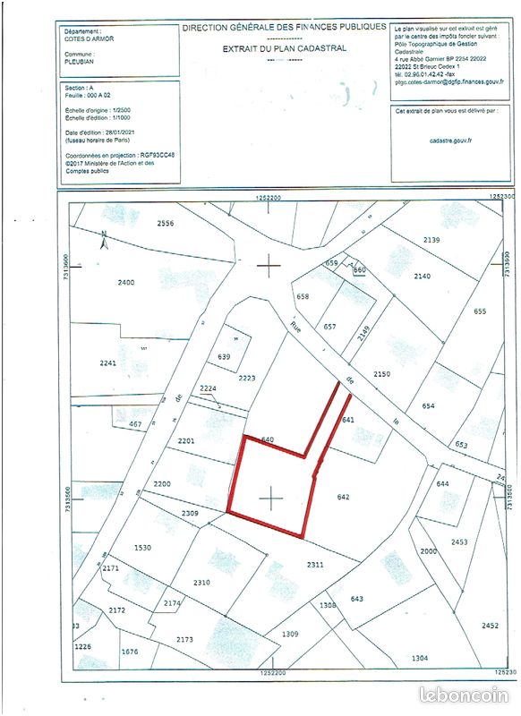 Terrain 1344 m2 · à Pleubian · 80 000 €