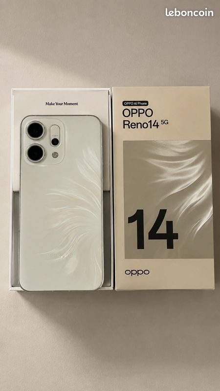 OPPO Reno14 5G + chargeur 80W – Garantie +1 an (image 3)
