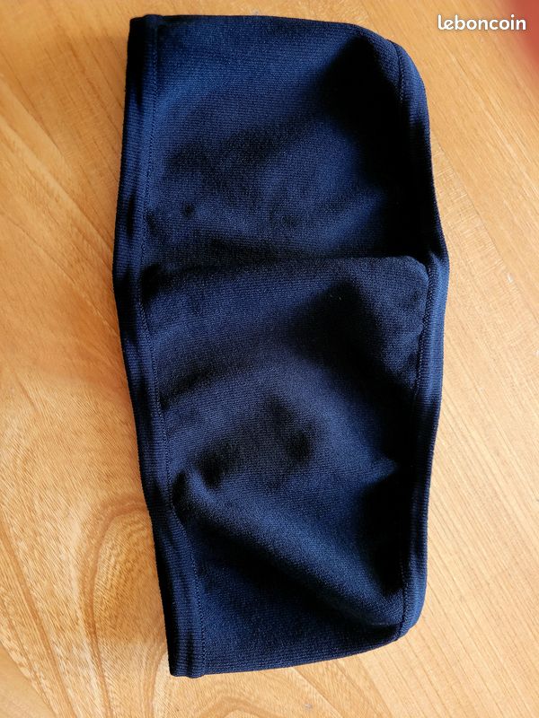Chemisier vintage en crêpe noire T 42 italien - iBlues (image 3)