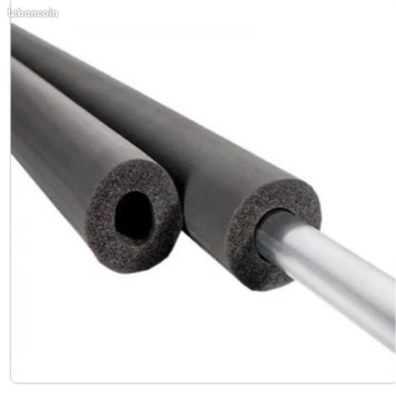 Manchon Isolant non fendu - tuyau 32 isolant 19mm- Long 2m (image 1)
