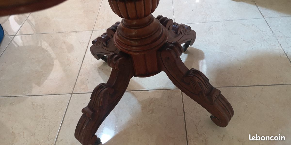 Très belle table ovoïde bois (image 8)