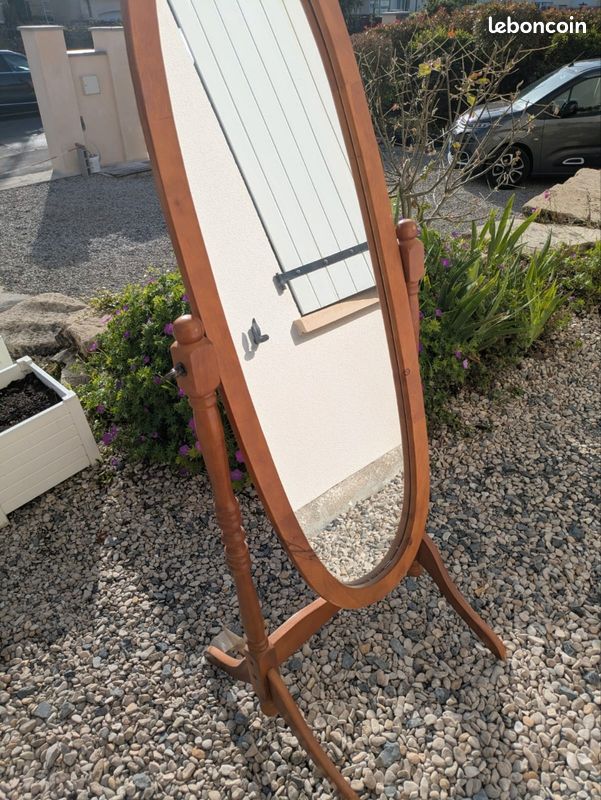 Miroir à bascule en bois (image 2)