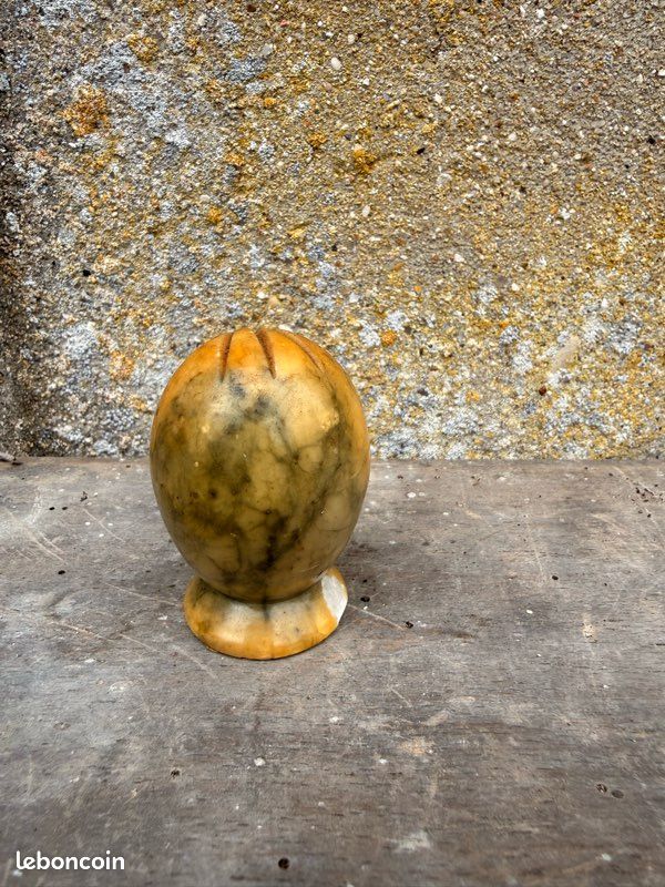 Chouette en albâtre vintage – sculpture italienne (image 2)