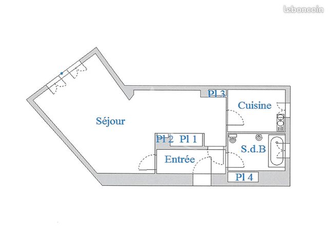 Appartement a louer paris-11e-arrondissement - 1 pièce(s) - 41 m2 - Surfyn