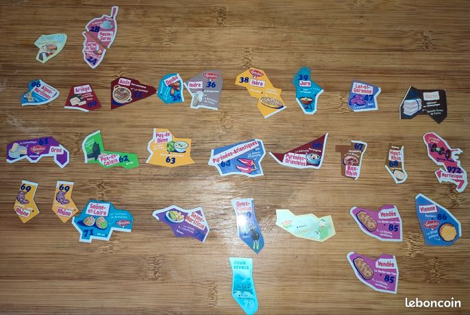 Magnets le gaulois carte de france -Collection d'occasion - leboncoin