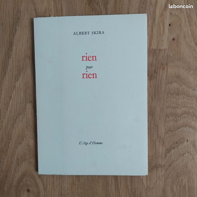 Albert SKIRA "Rien pour rien" (image 1)