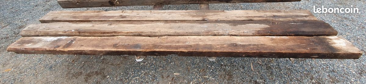 Lot de 3 poutres / madriers en bois résineux (env. 3m) (image 3)