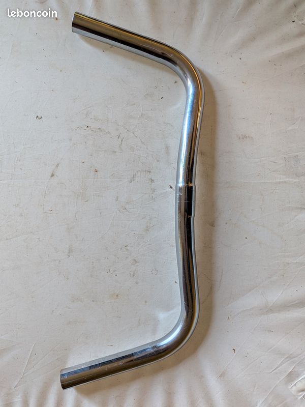 Guidon Vélo Ville Vintage Acier Chromé - 46 Cm - Fabrication Française - Occasion