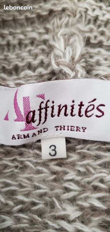 Pull Fantaisie Affinités Armand Thiery - Taille 4 - Rose - Acrylique/polyamide - Occasion Très Bon état