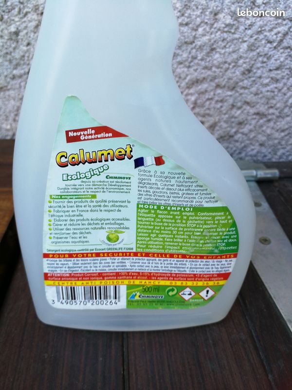 Nettoyant vitre chemine - Bricolage