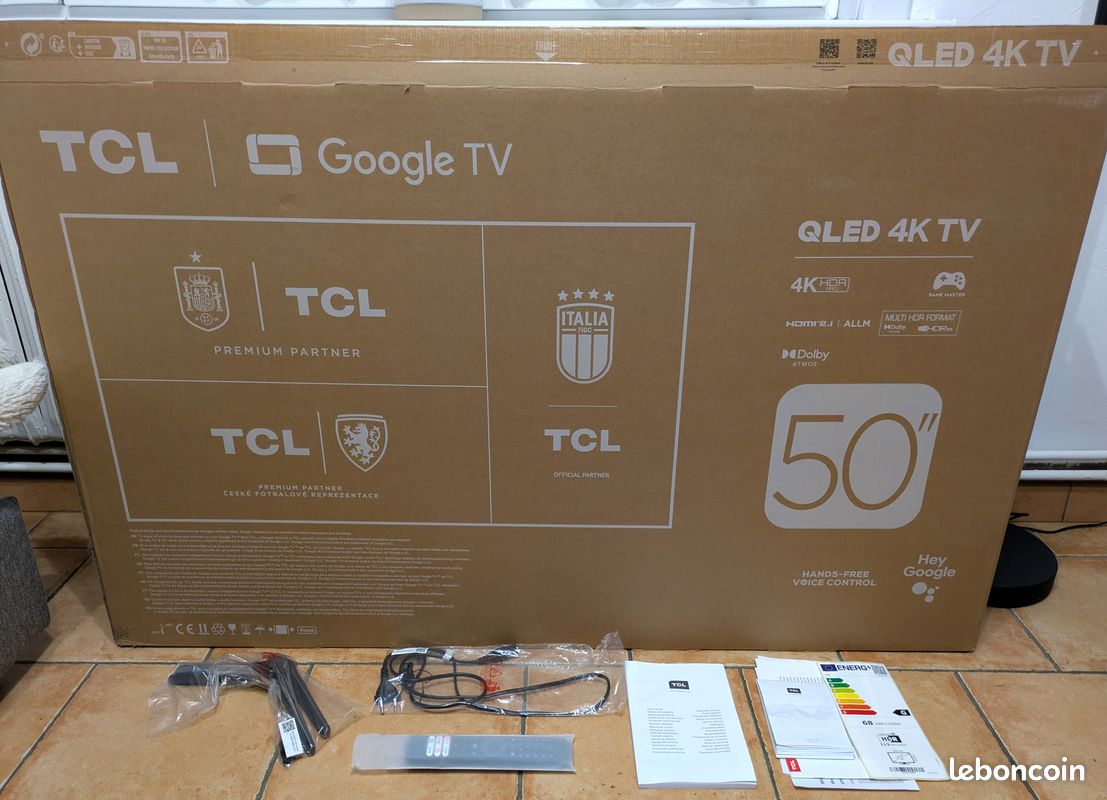 TV TCL QLED 4K 127cm Google TV (image 1)