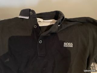 Polo noir boss 12 ans (image 2)