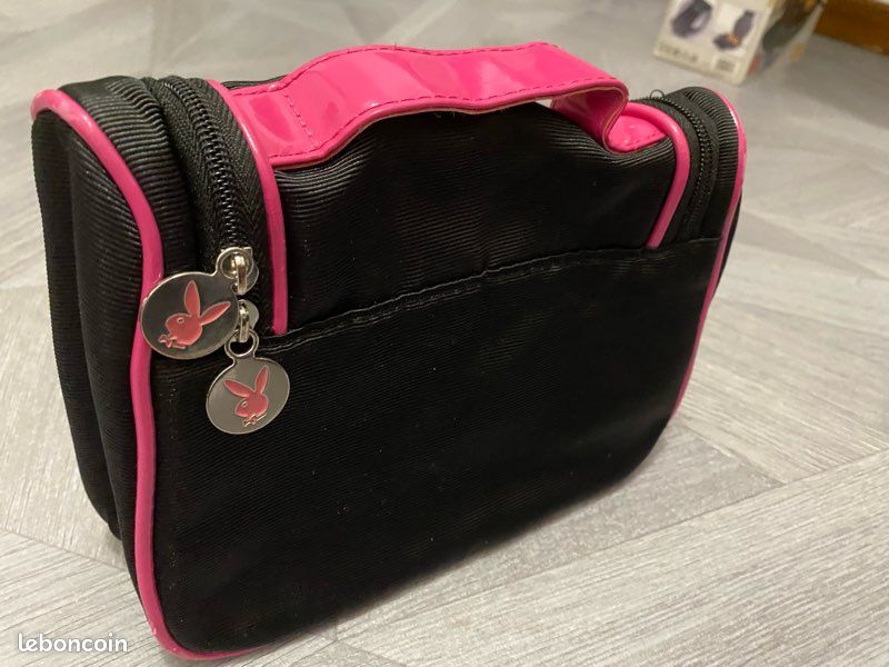 Trousse Tube Playboy Rose Vintage - Pochette à Crayons PVC, Fermeture éclair, Occasion