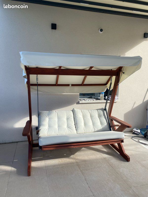 Balançoire hollywoodienne en bois (image 2)