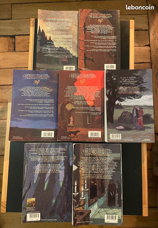Intégrale des 7 romans Harry Potter, J.K. Rowling, collection Grand format littérature de Gallimard (image 6)