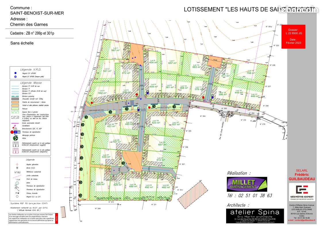 Terrain saint benoist sur mer · à Saint-Benoist-sur-Mer · 34 900 €